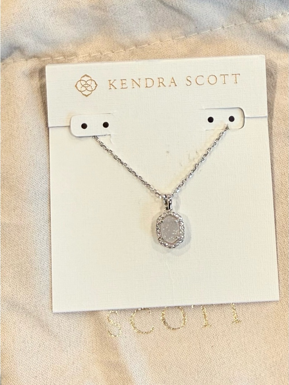Kendra Scott Daphne Crystal Frame Short Pendant Necklace